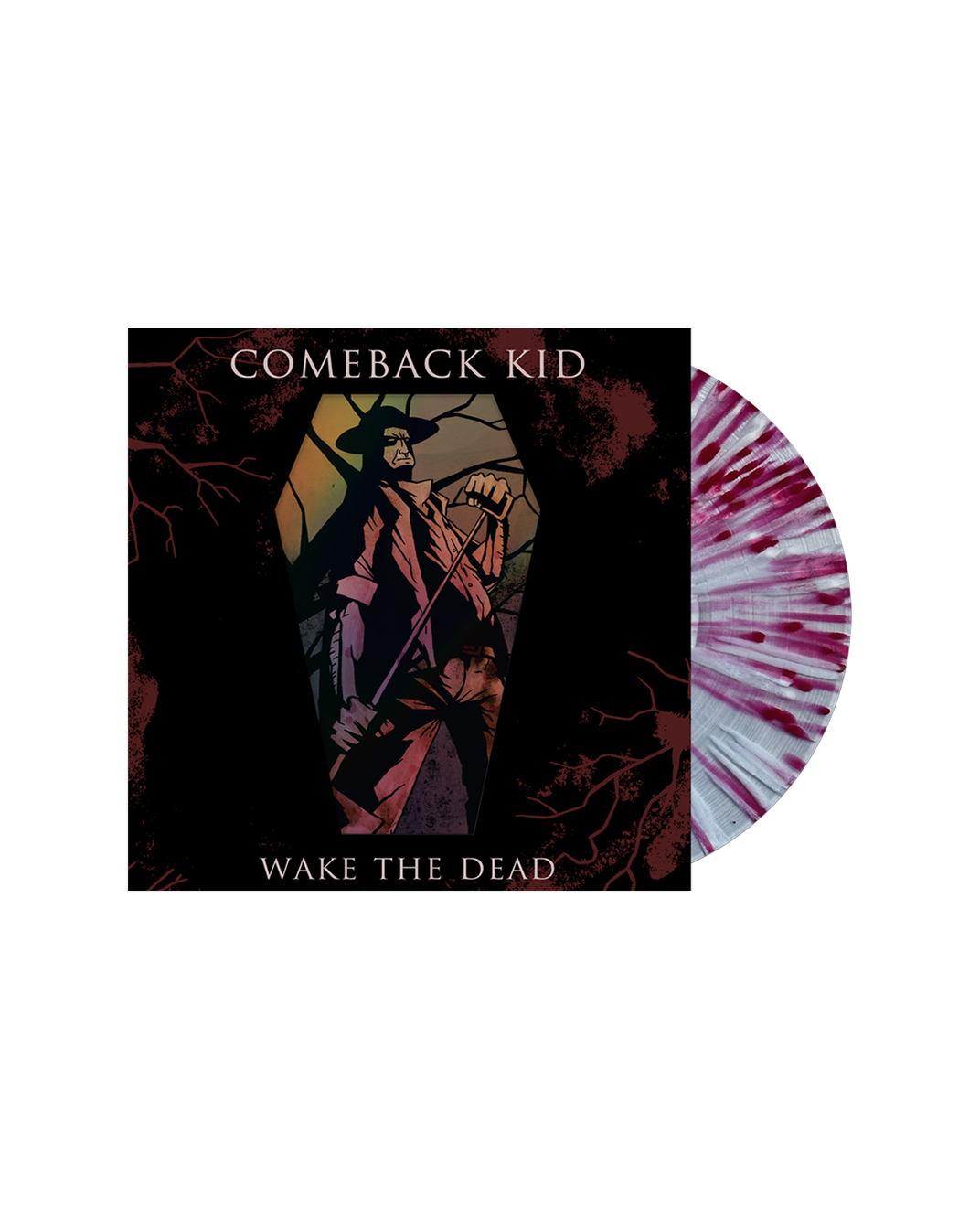Wake The Dead LP (Clear w/ Red & White Splatter)