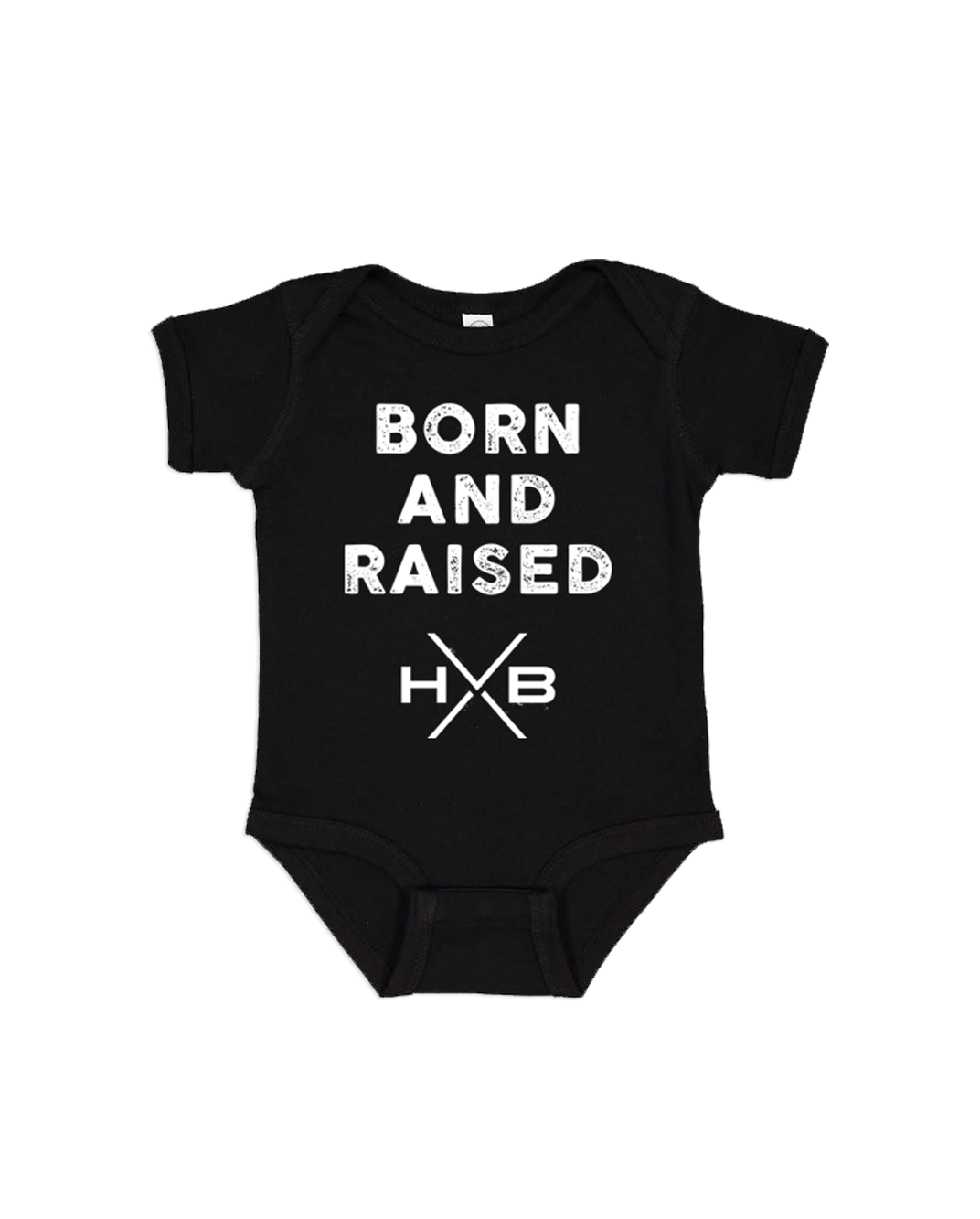 Born and Raised Onesie (Black)