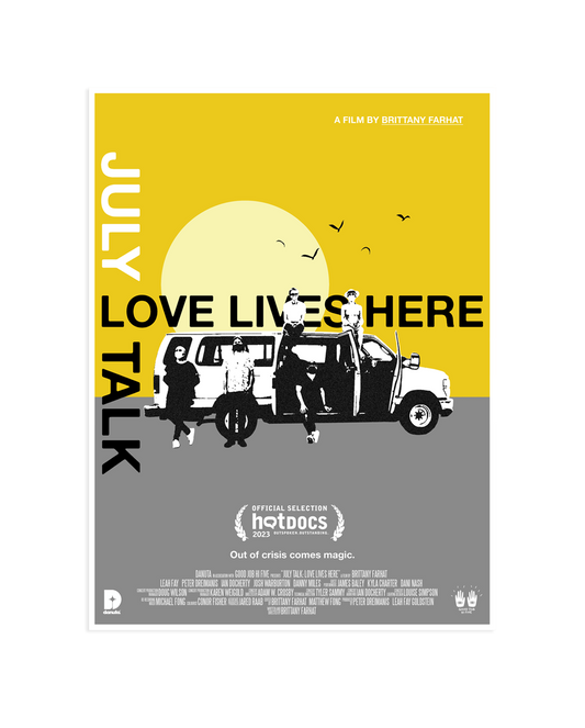 Love Lives Here Screen Printed Poster (Colour)