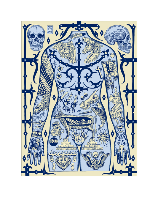 Flash Body Art Print